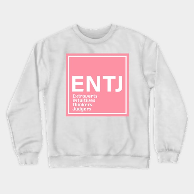 mbti ENTJ pink color Crewneck Sweatshirt by princessmi-com